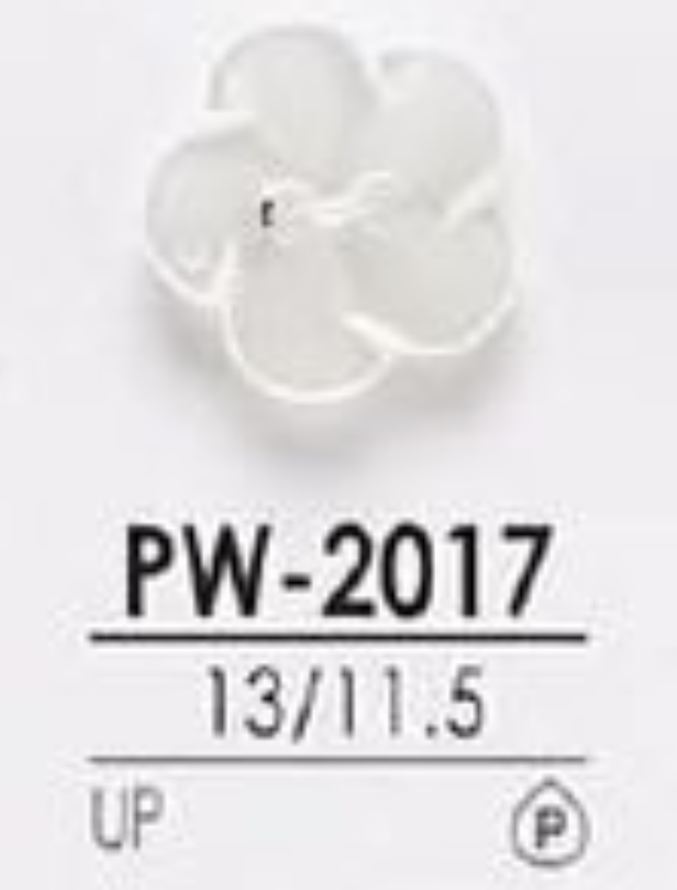PW2017 Vorderes Loch Aus Polyesterharz, 2 Löcher, Glänzender Knopf[Taste] IRIS