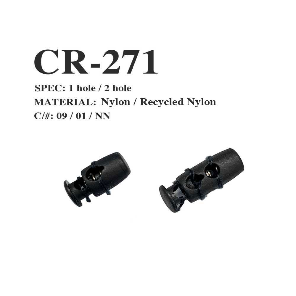 CR-271 Kordelstopper Aus Recyceltem Nylon Für Fischernetze[Schnallen Und Ring] Morito