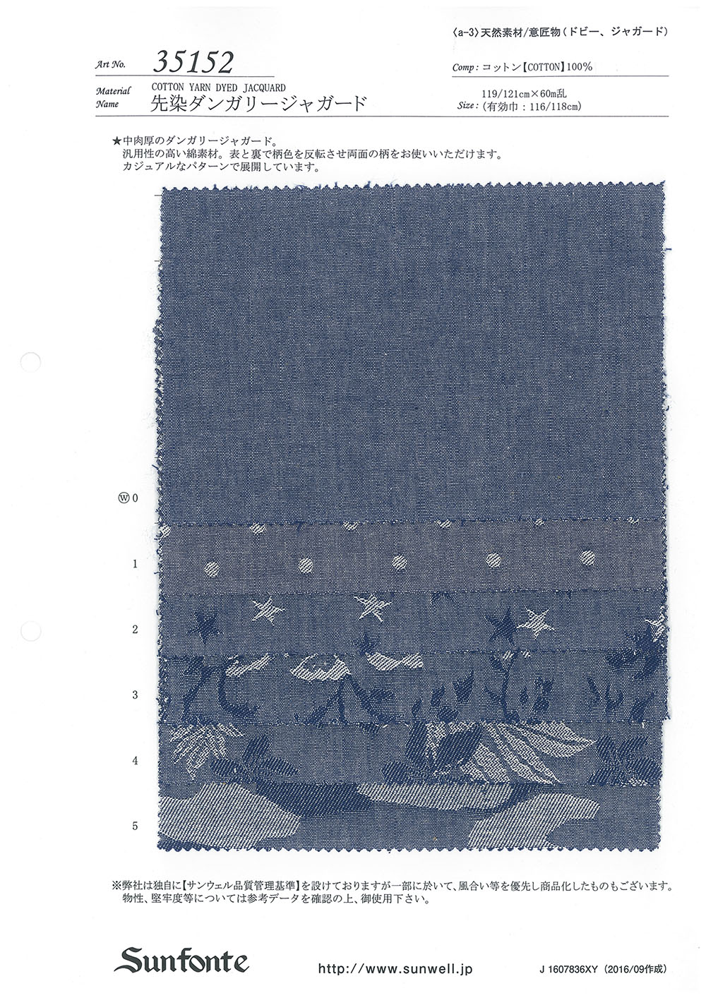 35152 Latzhose Jacquard Garngefärbt[Textilgewebe] SUNWELL