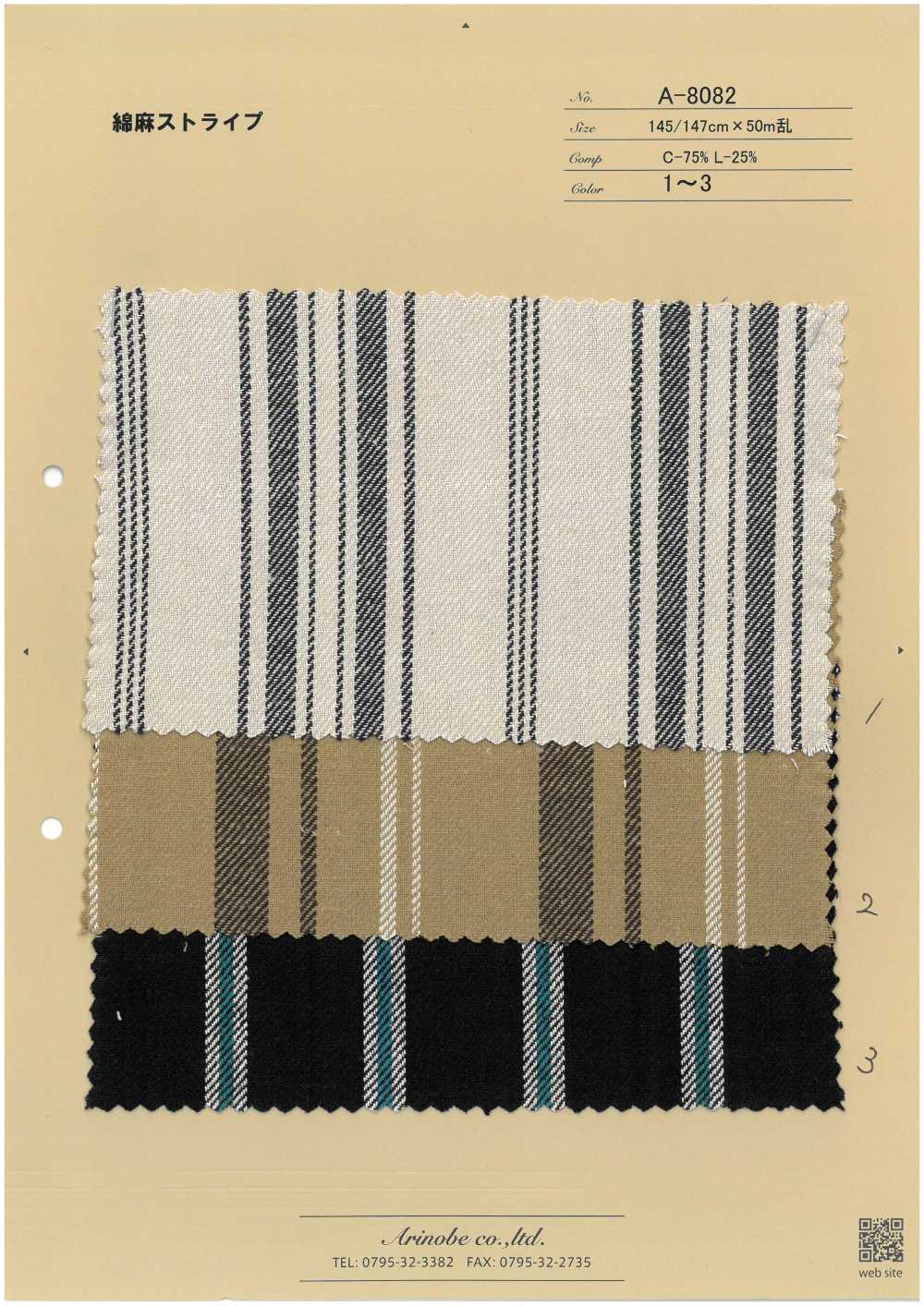 A-8082 Leinenstreifen[Textilgewebe] ARINOBE CO., LTD.