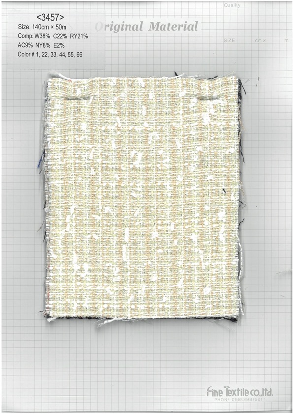 3457 Slurrit Mall Ausgefallener Tweed[Textilgewebe] Feines Textil