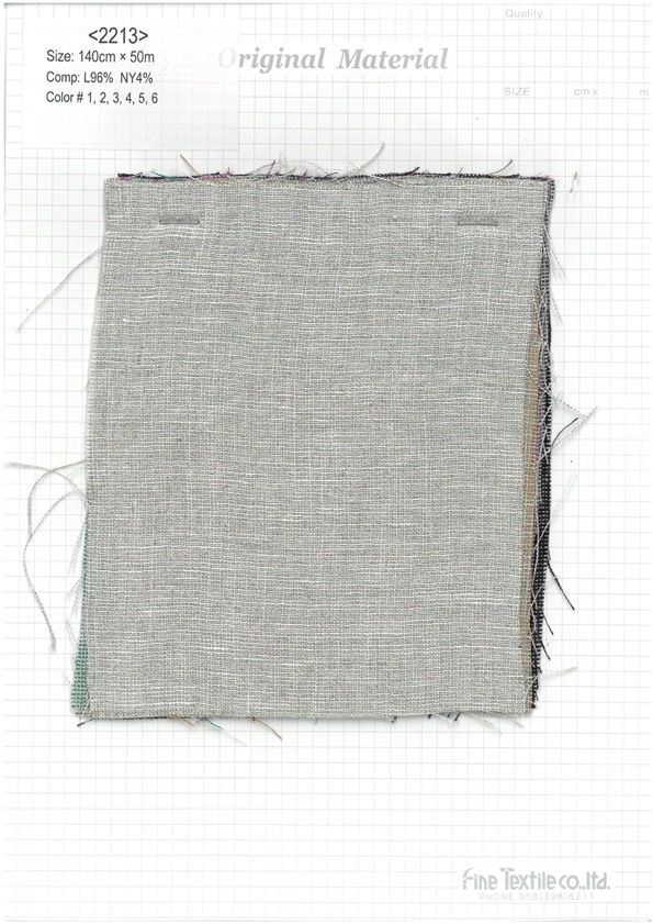 2213 Leinen-Chambray[Textilgewebe] Feines Textil