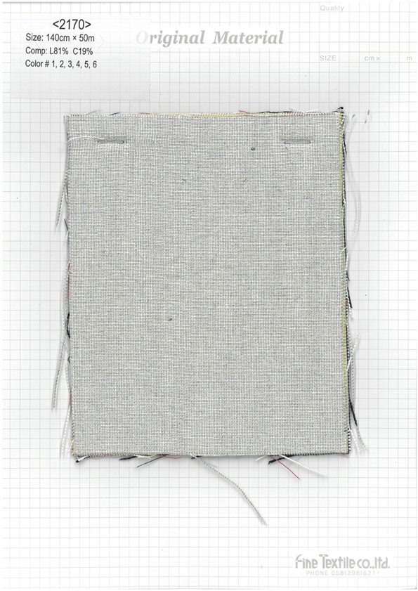 2170 Leinenkordeltuch[Outlet][Textilgewebe] Feines Textil