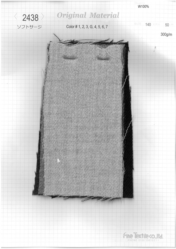 2438 Weicher Serge[Textilgewebe] Feines Textil