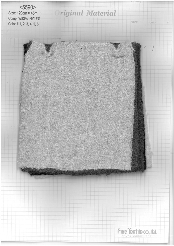 5590 Weicher Loop-Tweed[Textilgewebe] Feines Textil