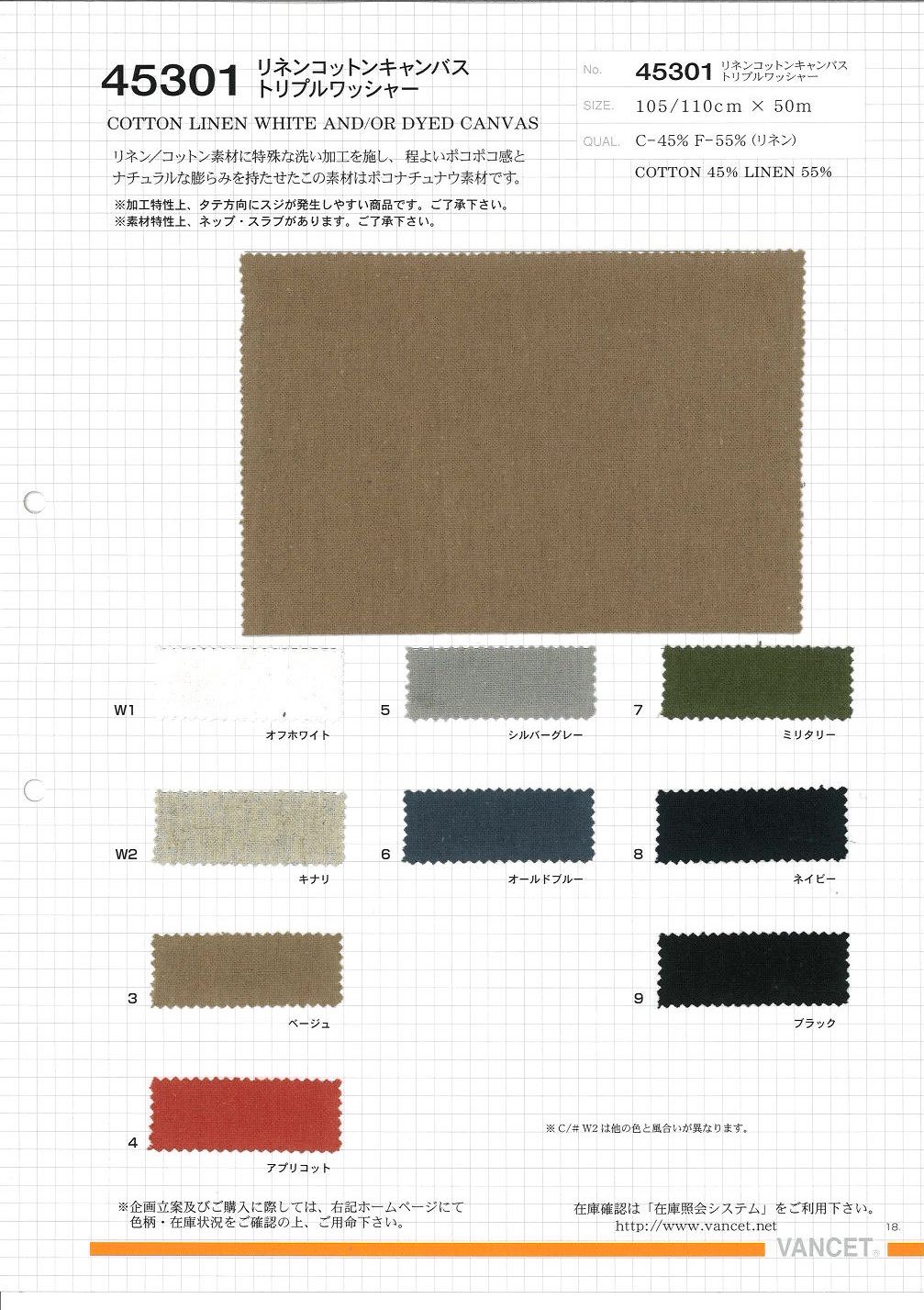 45301 Leinen-Baumwoll-Canvas Mit Dreifachen Unterlegscheiben[Textilgewebe] VANCET