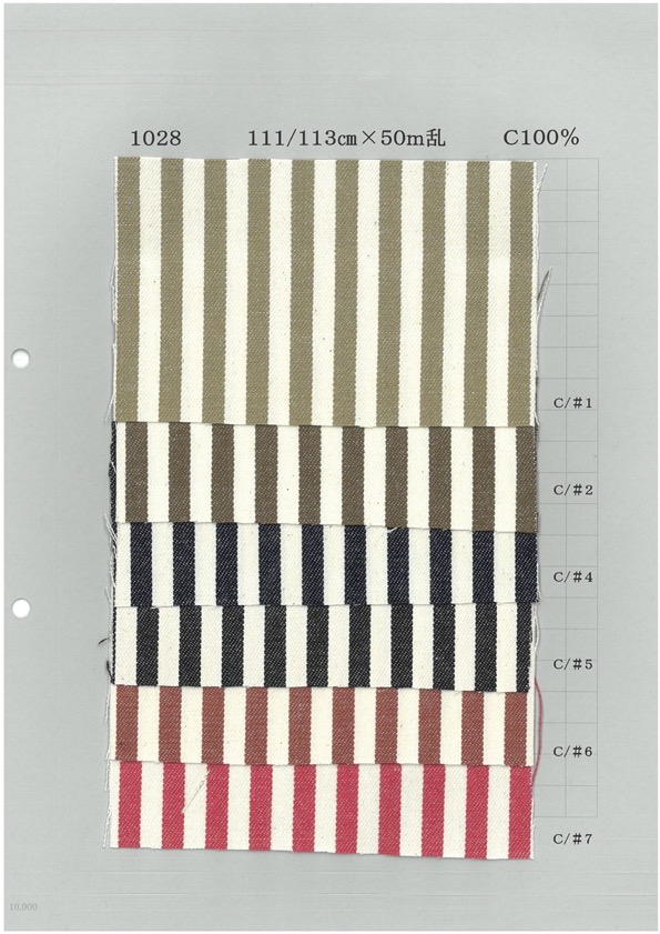 1028 Hickory-Streifen Dick[Textilgewebe] Yoshiwa Textil