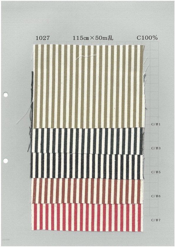 1027 Hickorystreifen[Textilgewebe] Yoshiwa Textil