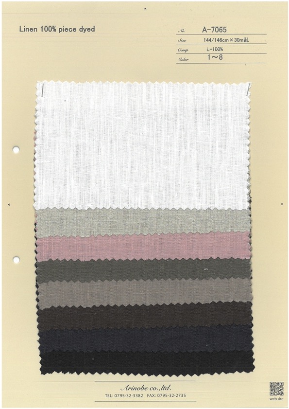 A-7065 Leinen100 % Stückgefärbt[Textilgewebe] ARINOBE CO., LTD.