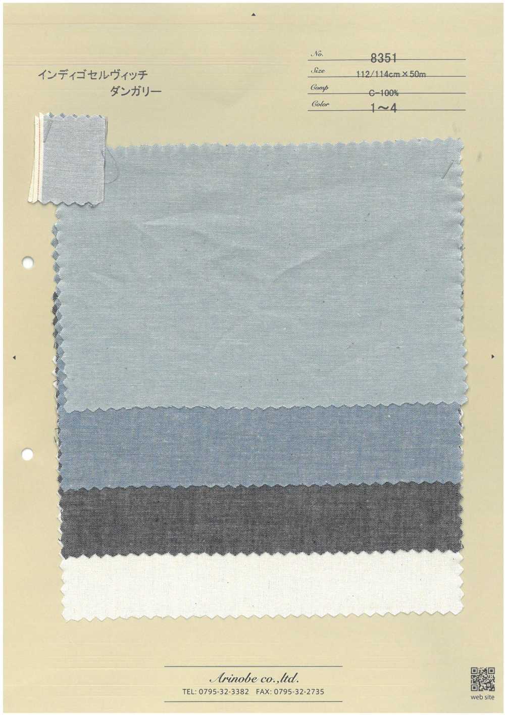 8351 Latzhose Mit Webkante In Indigoblau[Textilgewebe] ARINOBE CO., LTD.
