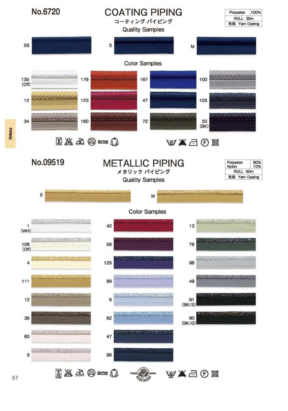 6720 Codierung Von Rohrleitungen[Bandbandschnur] ROSE BRAND(Marushin)