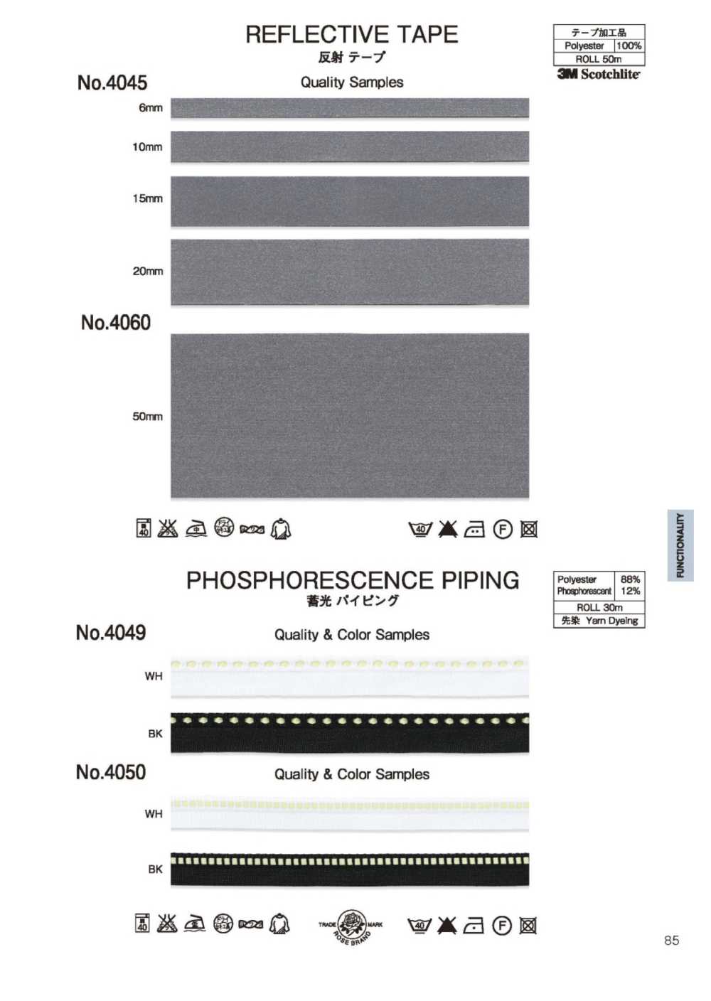 4060 Schießband Auf Rolle[Bandbandschnur] ROSE BRAND (Marushin)