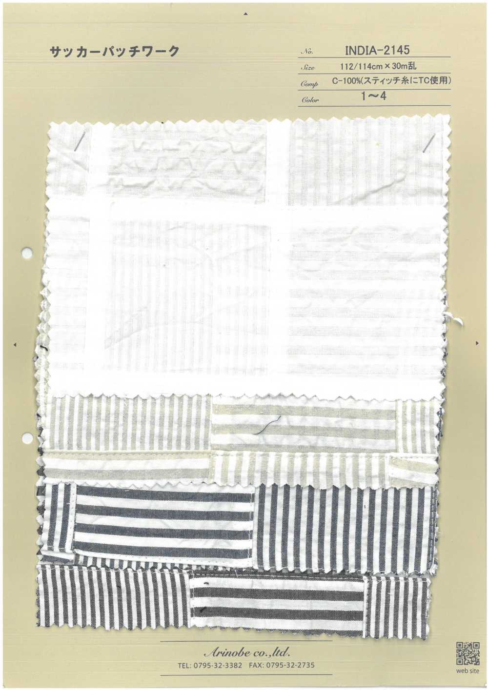 INDIA-2145 Seersucker-Patchwork[Textilgewebe] ARINOBE CO., LTD.