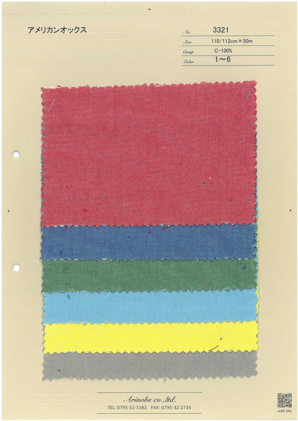 3321 Amerikanisches Oxford[Textilgewebe] ARINOBE CO., LTD.