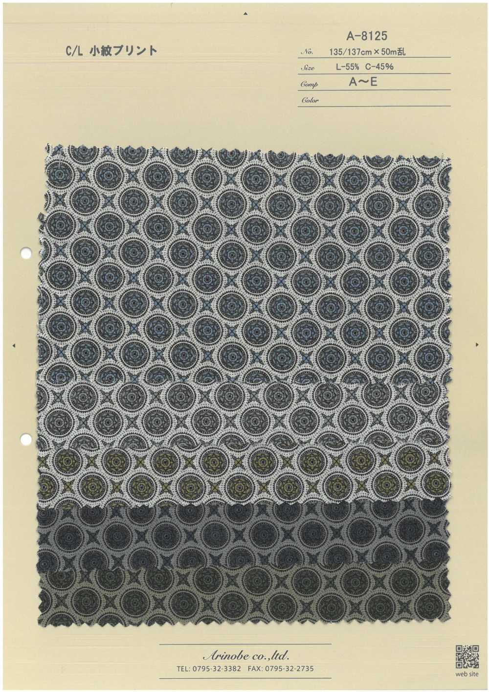 A-8125 C/L Kleingedrucktes[Textilgewebe] ARINOBE CO., LTD.