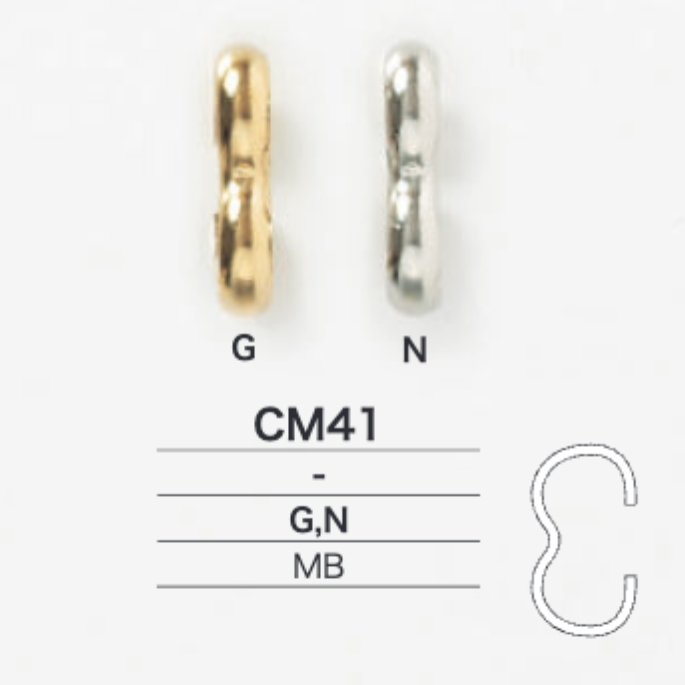 CM41 Bogenbeschläge Aus Metall[Schnallen Und Ring] IRIS