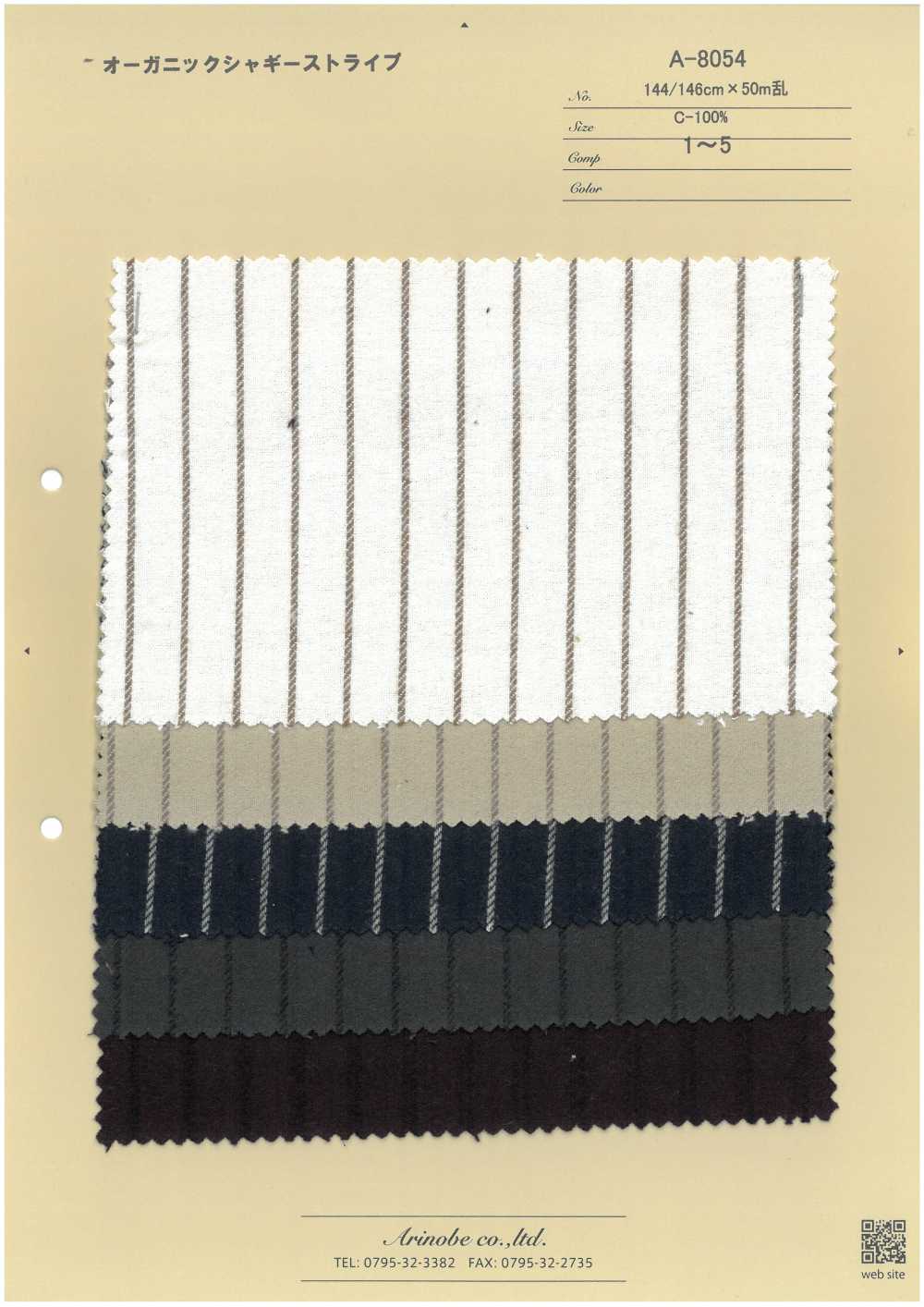 A-8054 Bio-Zottelig Gestreift[Textilgewebe] ARINOBE