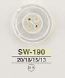 SW190 Perlmutt-Muschelknopf Mit 4 Löchern Auf Der Vorderseite[Taste] IRIS