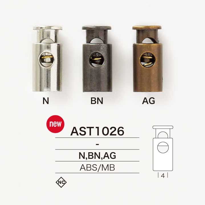 AST1026 Kordelstopper Aus ABS-Harz/Messing[Schnallen Und Ring] IRIS