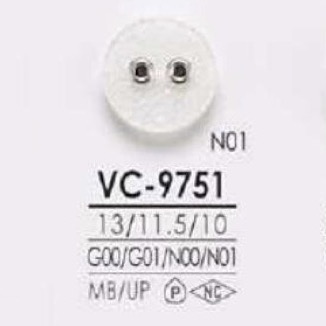 VC9751 Zweilochknopf Aus Messing/Polyesterharz[Taste] IRIS