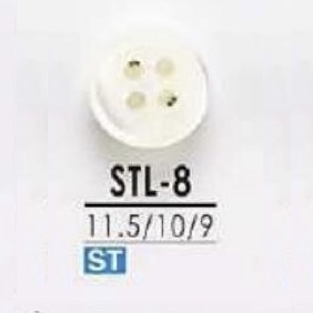 STL8 Muschel-Muschel-4-Loch-Knopf[Taste] IRIS