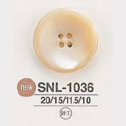 SNL1036 Muschel-Muschel-4-Loch-Knopf[Taste] IRIS