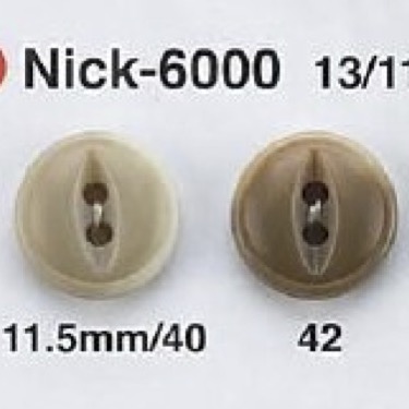 NICK6000 Zweilochknopf Aus Harnstoffharz[Taste] IRIS