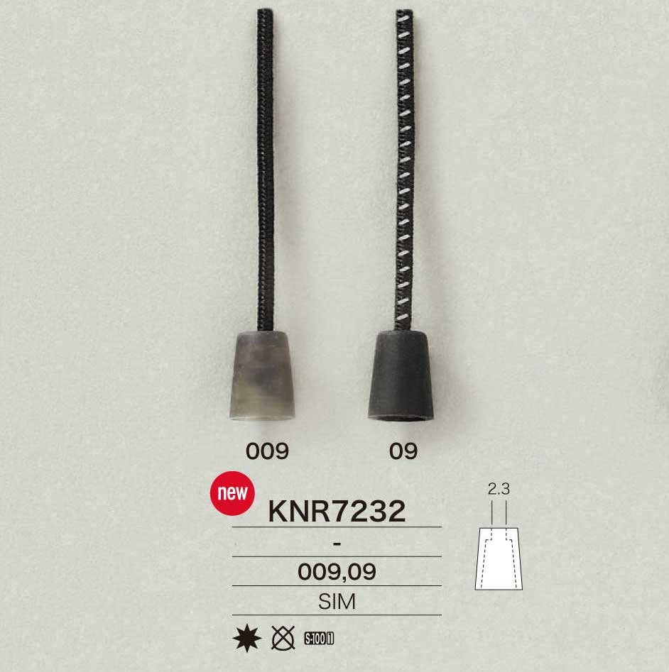 KNR7232 Fräsbares Kordelende Aus Silikonharz[Schnallen Und Ring] IRIS