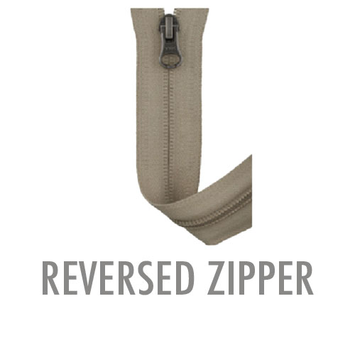 REVERSED-ZIPPER Reißverschluss An Der Innenseite[System]