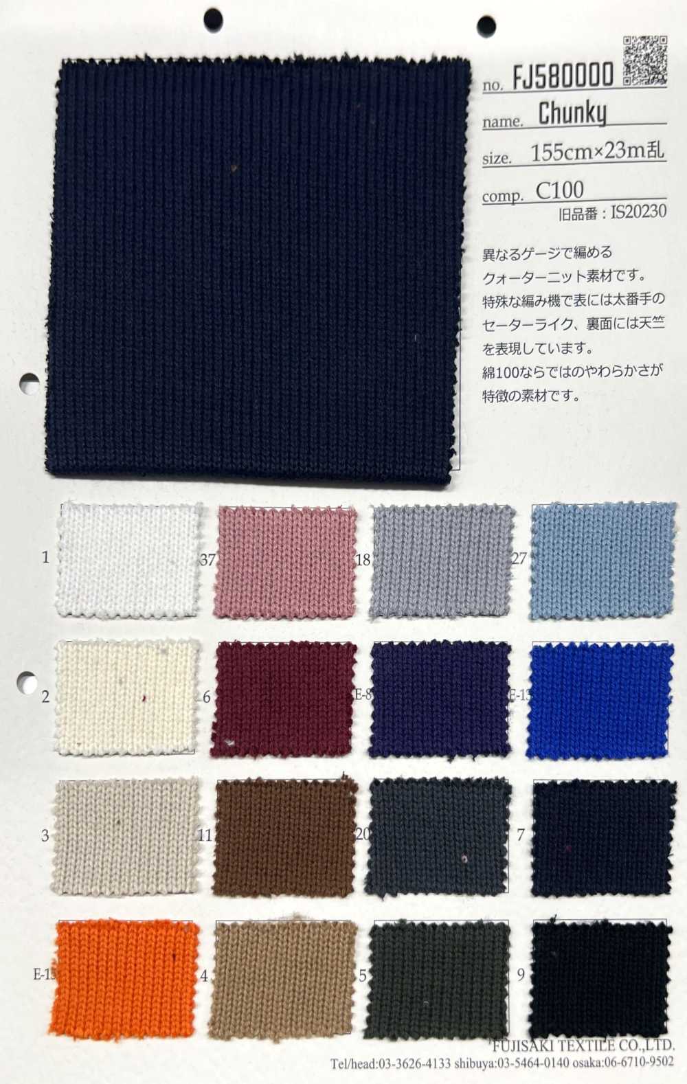 FJ580000 Klobig[Textilgewebe] Fujisaki Textile