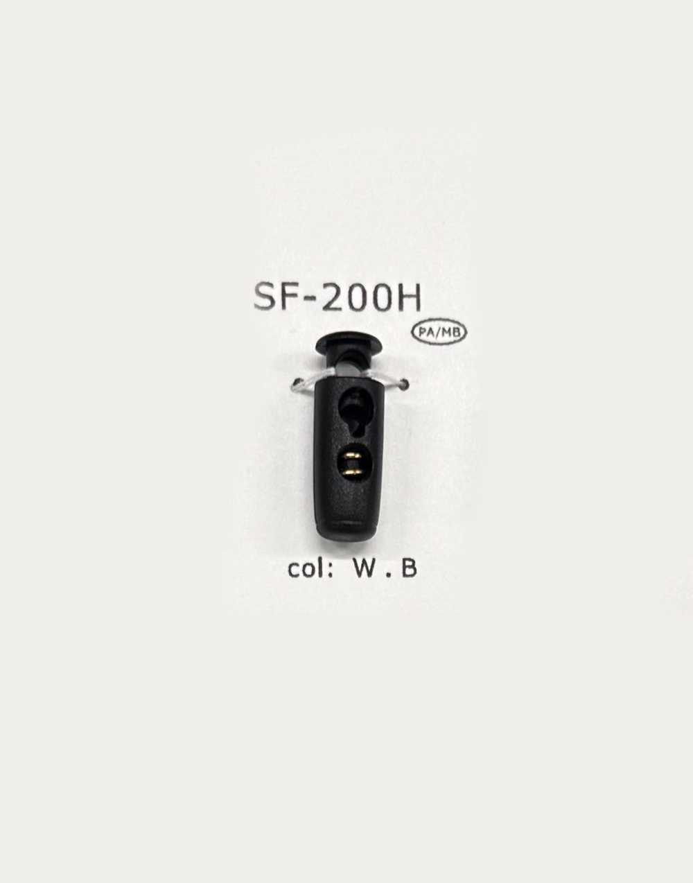 SF200H Vertikaler Kordelstopper Aus Kunststoff Mit 2 Löchern[Schnallen Und Ring] DAIYA BUTTON(DAIYA BUTTON)