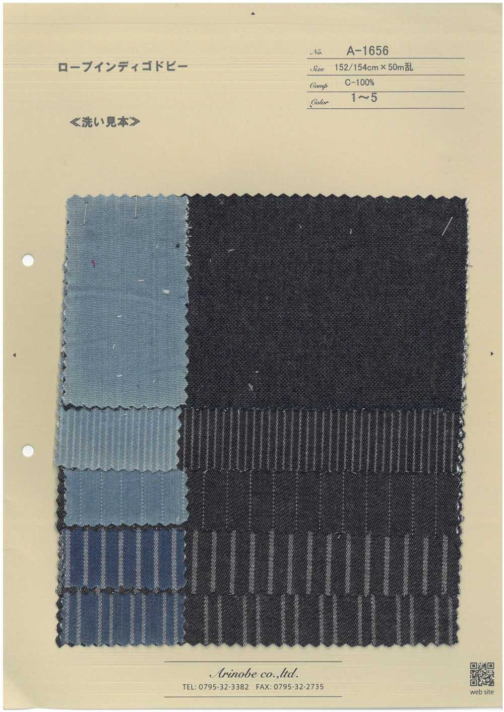 A-1656 Seil Indigo Dobby[Textilgewebe] ARINOBE CO., LTD.