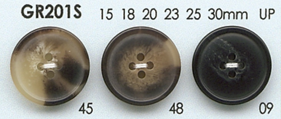GR201S GRS-zertifizierter Knopf Aus 25 % Recyceltem PET-Harz Mit Rand, 4 Löcher[Taste] DAIYA BUTTON(DAIYA BUTTON)