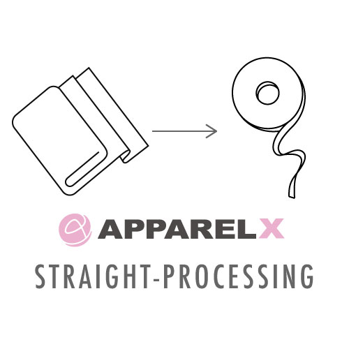 STRAIGHT-PROCESSING Gerader Zuschnitt (Textilbreite 135 cm oder mehr)[System]