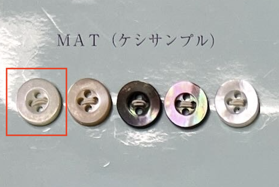 EX101MAT 4-Loch, Rand, Muschelknopf, Takase, Matt[Taste] Tomoi