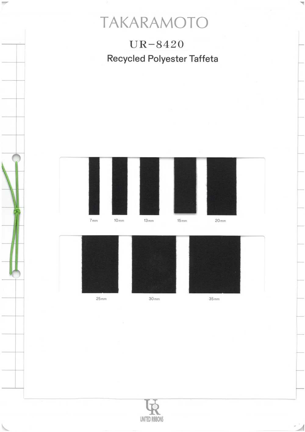 UR-8420-SAMPLE UR-8420 Musterkarte UNITED RIBBONS