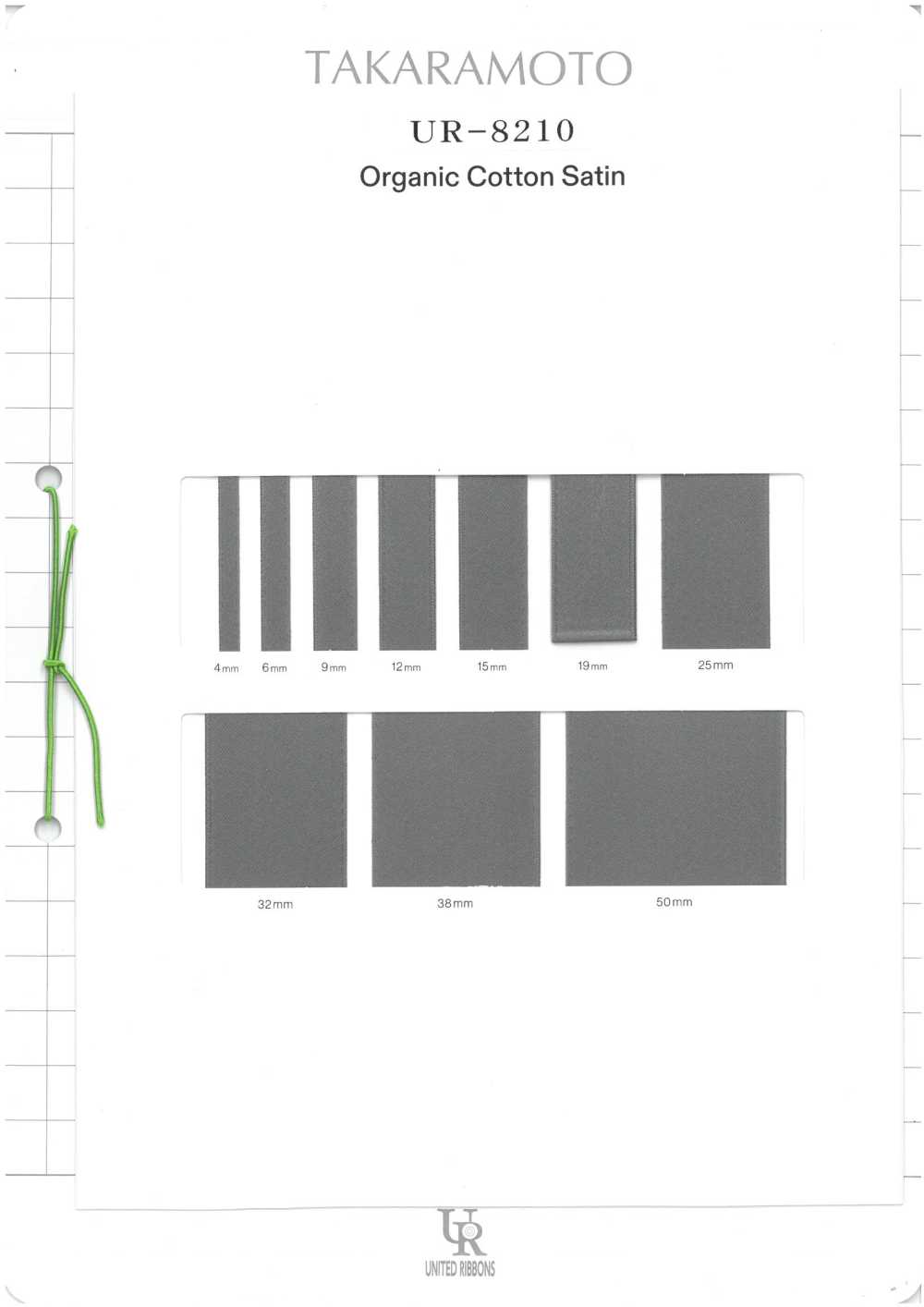 UR-8210-SAMPLE UR-8210 Musterkarte UNITED RIBBONS