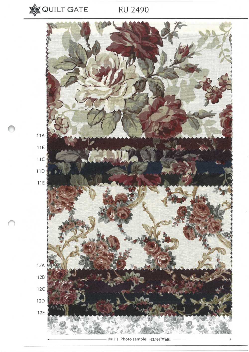 RU2490 Quiltgate Lulu Bouquet Klassische Bibliothek 4[Textilgewebe] COSMO TEXTILE