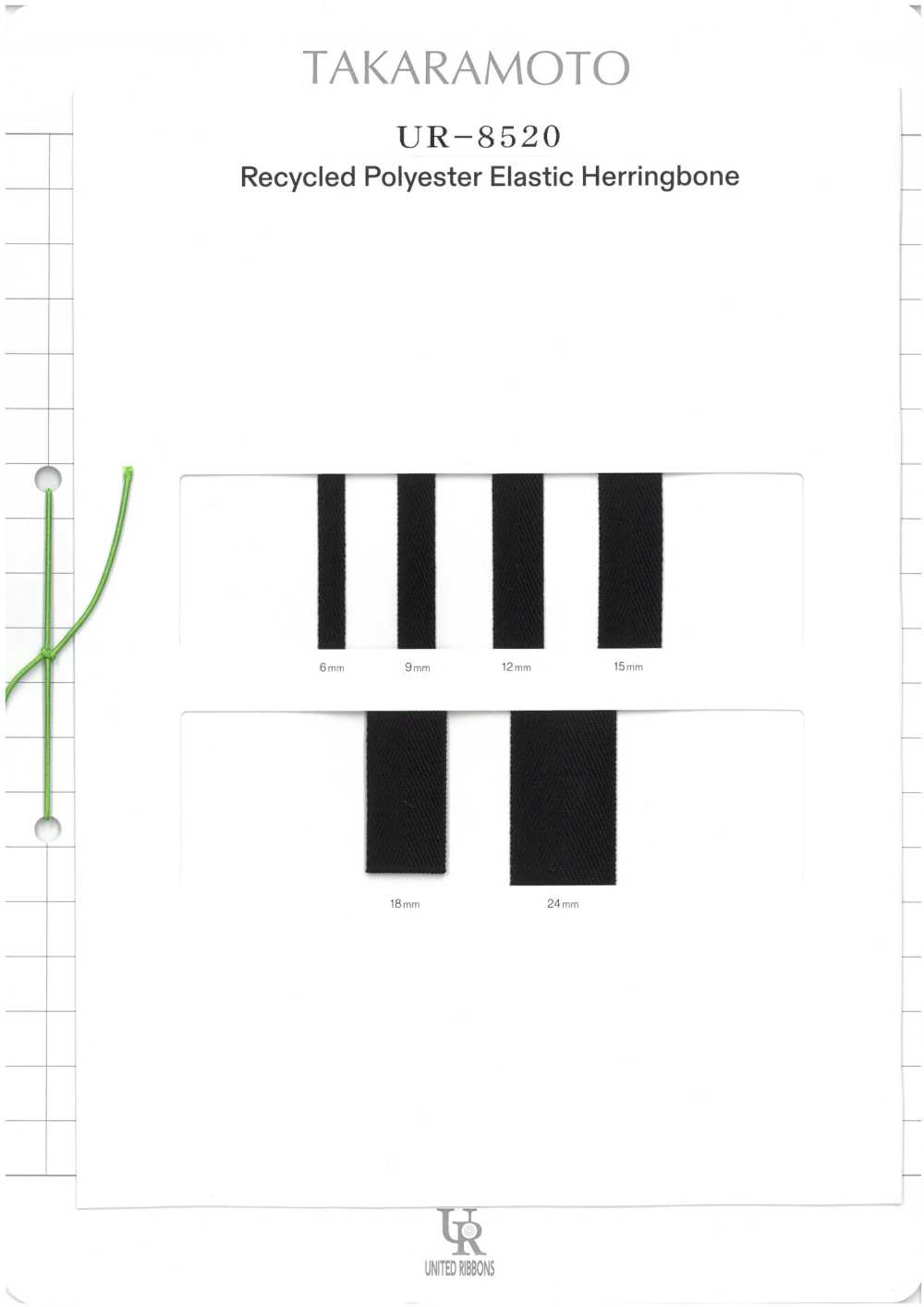 UR-8520-SAMPLE UR-8520 Musterkarte UNITED RIBBONS