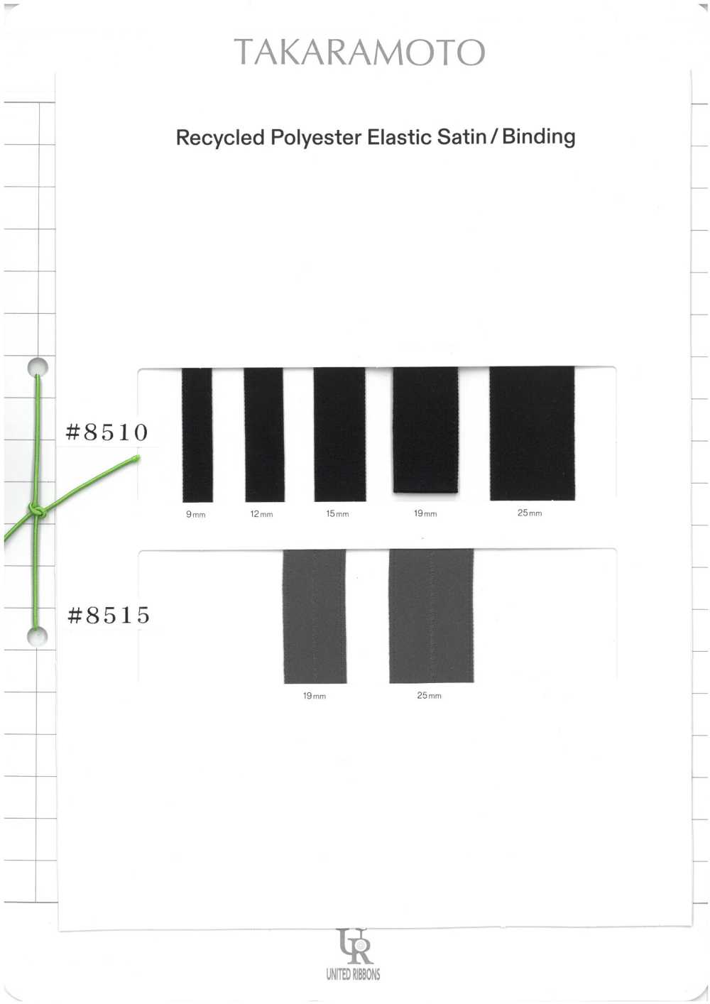 8510/8515-SAMPLE 8510/8515 Musterkarte UNITED RIBBONS