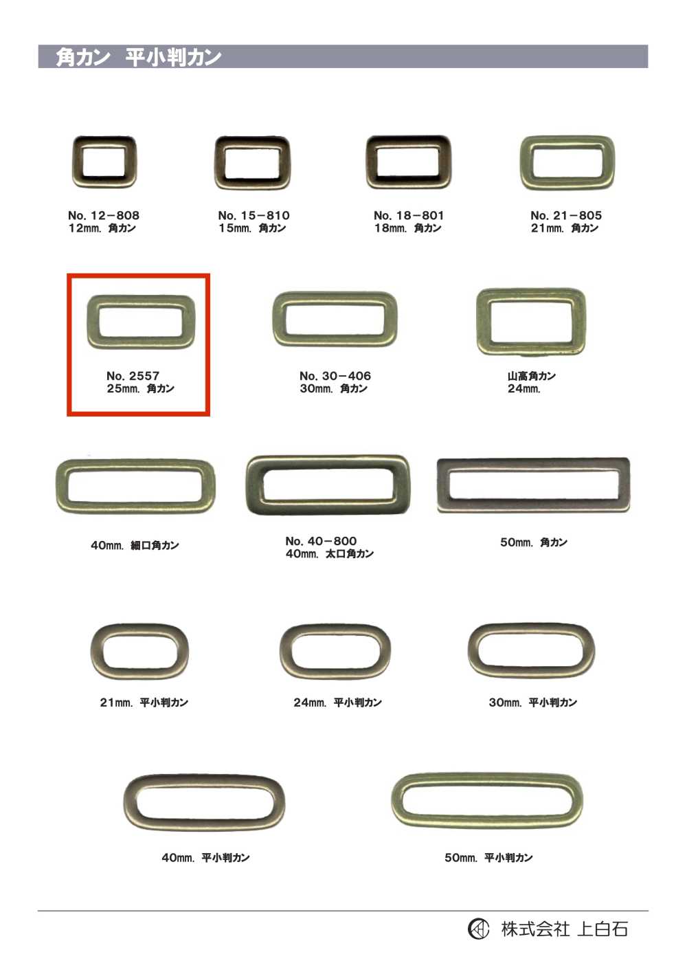 2557 Rechteckiger Ring 25mm[Schnallen Und Ring]