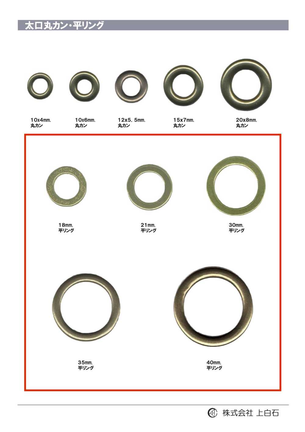 RING-3 Flacher Ring[Schnallen Und Ring] Kamishiraishi