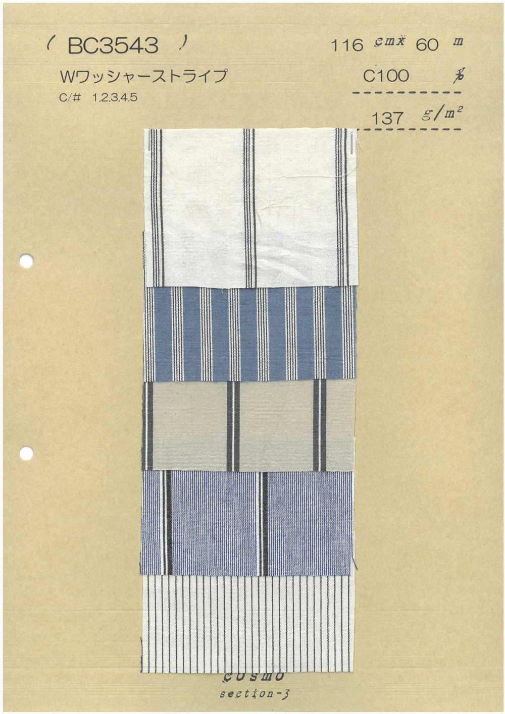 BC3543 Voile-Streifen[Textilgewebe] COSMO TEXTILE