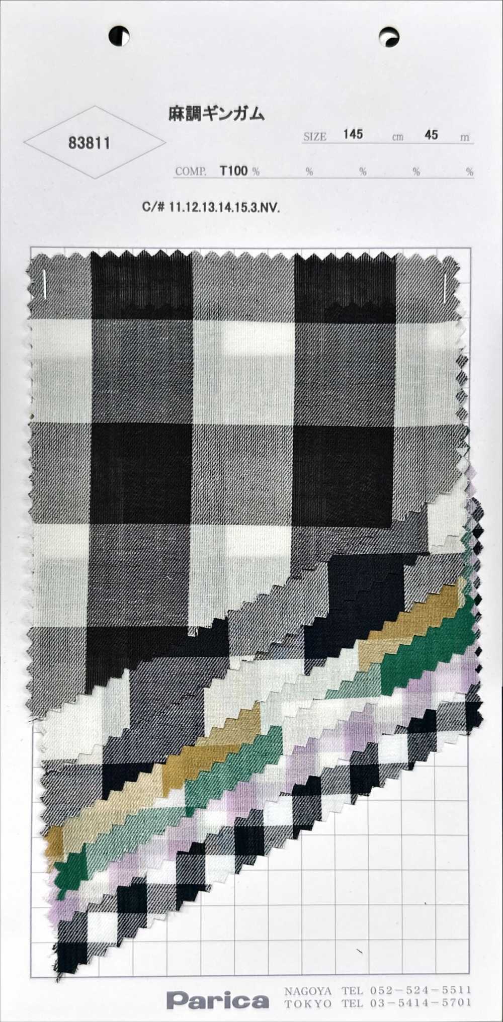 83811 Leinen-Gingham[Textilgewebe] Parika