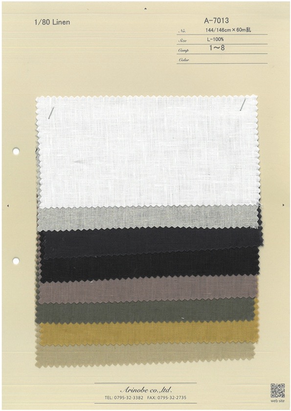 A-7013 1/80 Leinen[Textilgewebe] ARINOBE