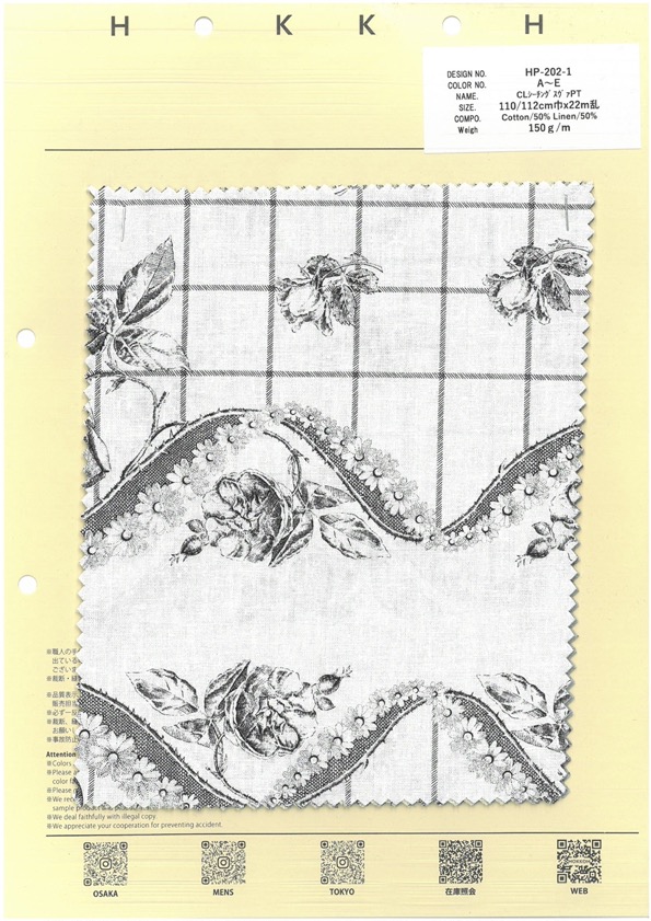 HP-202-1 CL Loomstate PT[Textilgewebe] HOKKOH