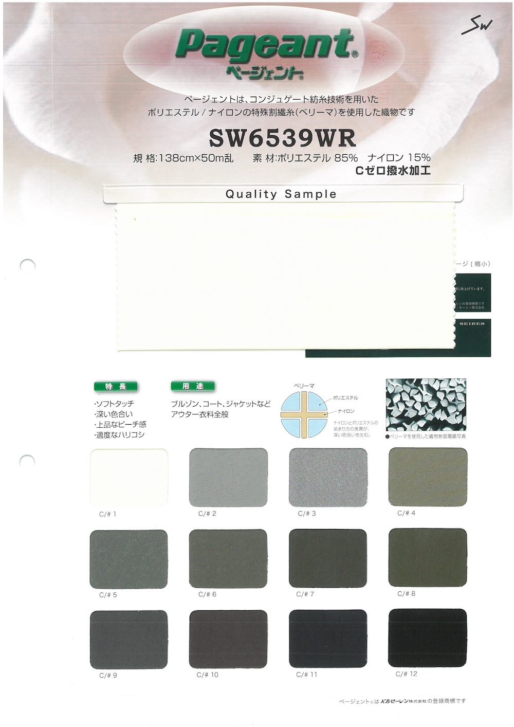 SW6539WR Festzug®[Textilgewebe] Sanwa Fasern
