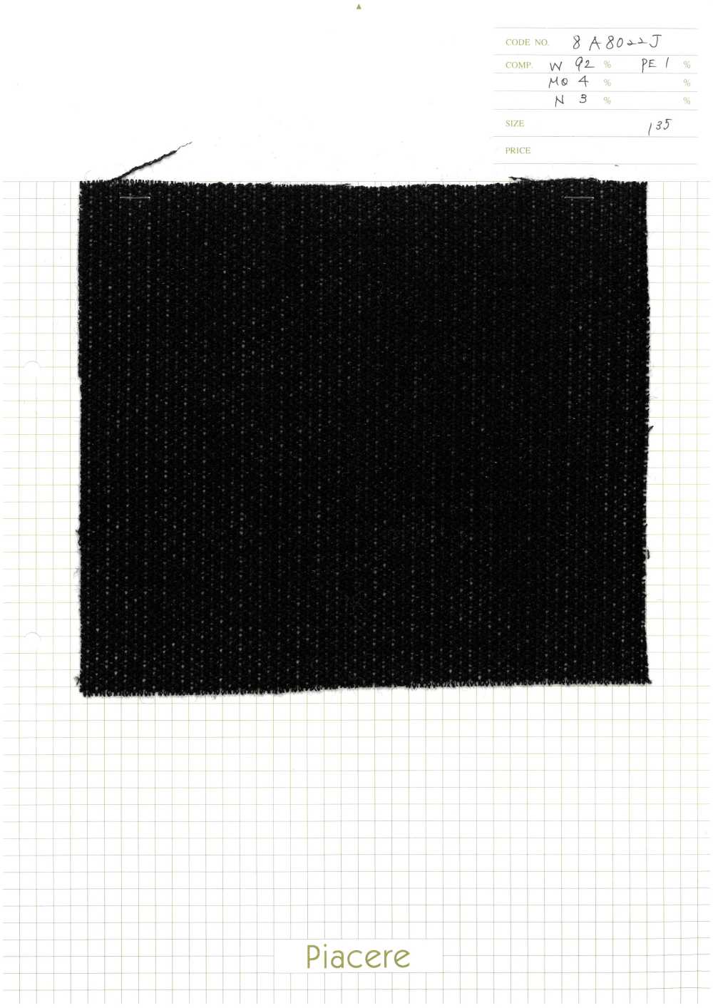 8A8022J Doppelte Verstrickung[Textilgewebe] Piacere