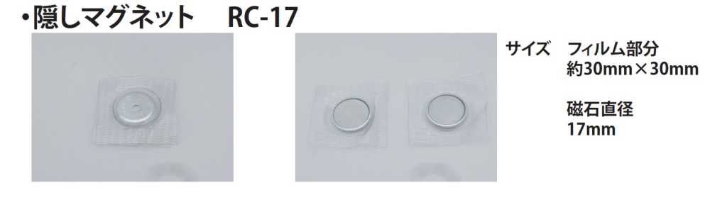 RC-17 Versteckter Magnet 17mm[Haken] Kein Name