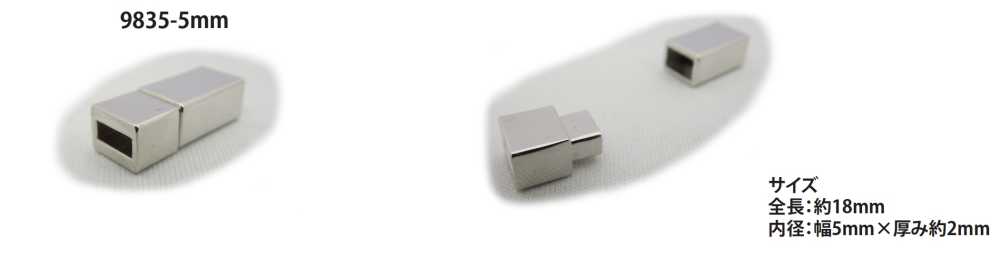 9835-5MM Magnetverschluss Für Flachkabel[Haken] Kein Name